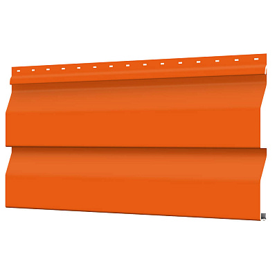 Сайдинг металлический (металлосайдинг) Корабельная доска RAL2004 Оранжевый Апельсин