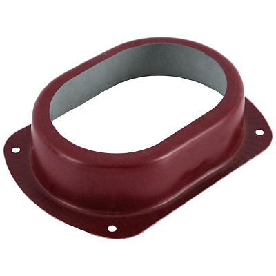 Воронка выпускная врезная 76*102 RAL P363 Вишня фото Центр Металлокровли