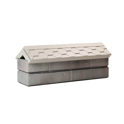 Парапет ZKING EVEREST 180х510х75мм Бежевый с посадкой на 0.5 кирпича (130мм)