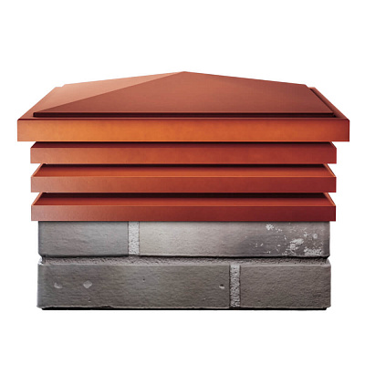 Колпак Бона с посадкой 1.5 кирпича Красный 1