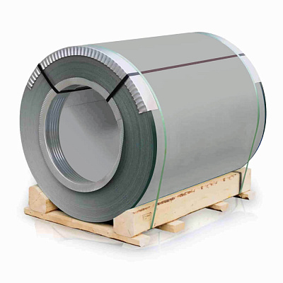 Рулон стали полиэстер RAL9006 Серебро 0.45х1250мм закрытый