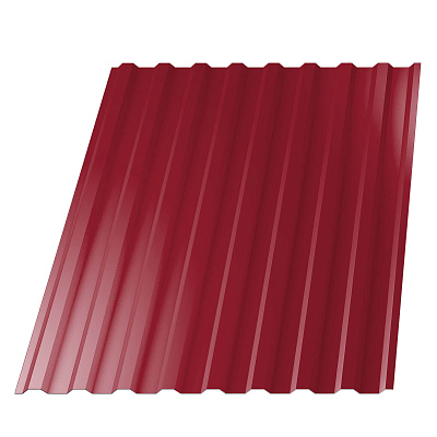 Профнастил НС-20 (МП 20) RAL3003 Рубин 1150(1100)мм 0,45мм