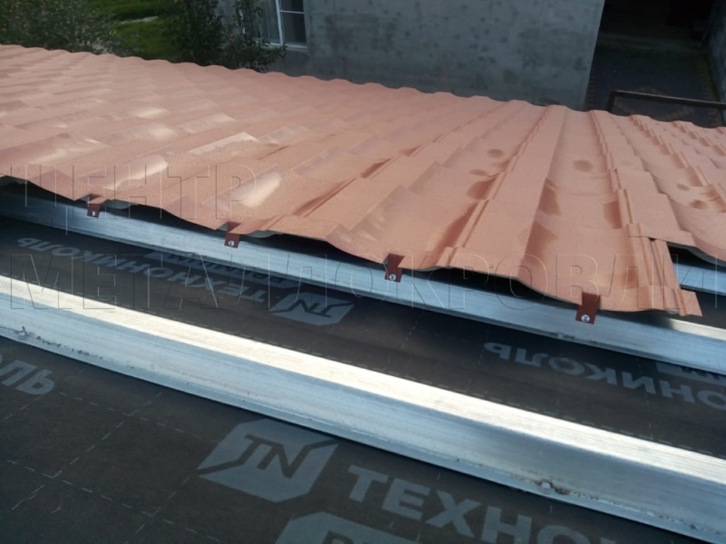 Металлочерепица Геркулес 8004 терракотовый Стальной Бархат от Центра Металлокровли в Темиртау