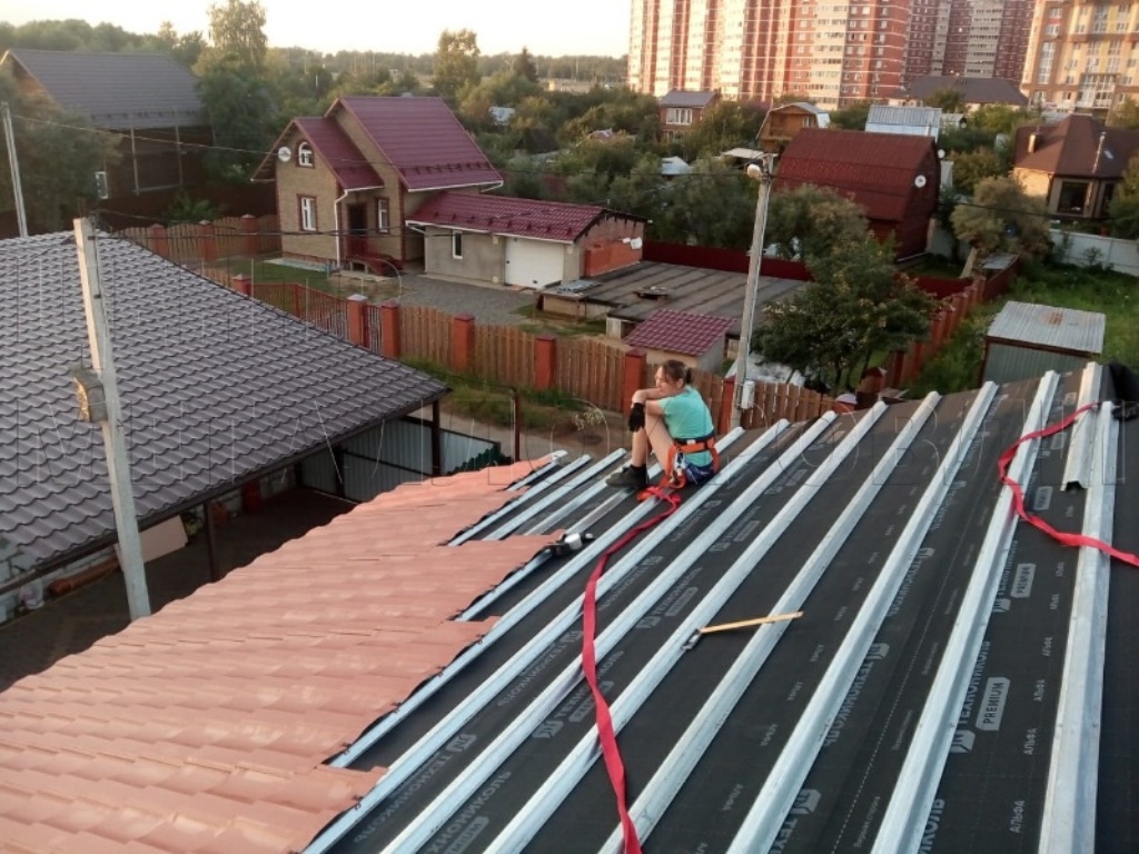 Металлочерепица Геркулес 8004 терракотовый Стальной Бархат от Центра Металлокровли в Темиртау