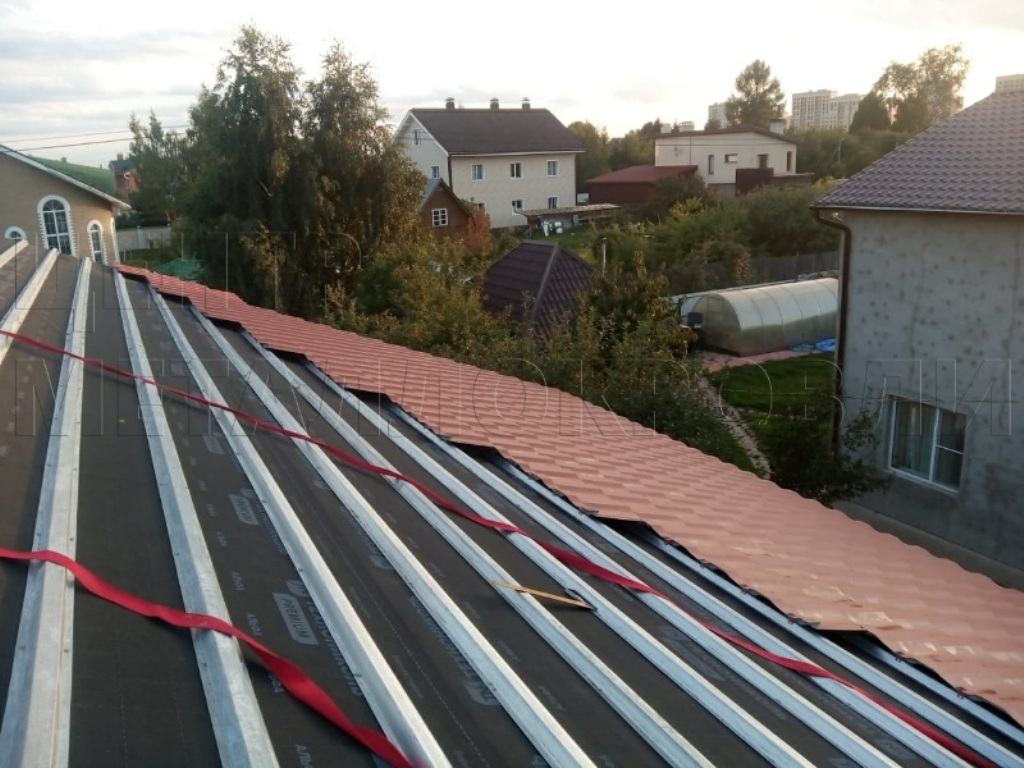 Металлочерепица Геркулес 8004 терракотовый Стальной Бархат от Центра Металлокровли в Темиртау