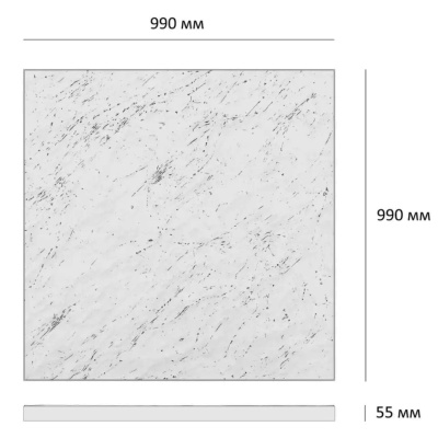 Шаговая плита STONE 990мм на 990мм чертеж размеры