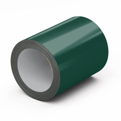 Рулон стали полиэстер RAL6005 Зеленый Мох 0.45х1250мм открытый