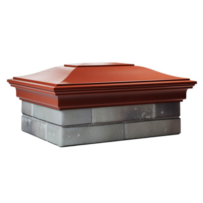 Колпак Монблан Красный на столб 2х1.5 кирпича фото 2