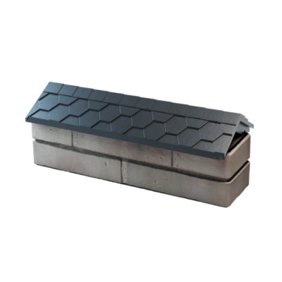 Парапет ZKING EVEREST 180х510х75мм Серый с посадкой на 0.5 кирпича (130мм) фото 2