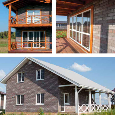 Фaсадная плитка Hauberk коллекция Кирпич цвет Мраморный на фасаде дома фото 6 Фaсадная плитка Hauberk коллекция Кирпич цвет Мраморный на фасаде дома фото 6