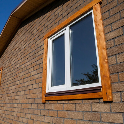 Фaсадная плитка Hauberk коллекция Кирпич цвет Песчаный на фасаде дома фото 6 Фaсадная плитка Hauberk коллекция Кирпич цвет Песчаный на фасаде дома фото 6