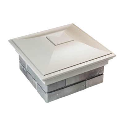 Колпак на столб забора MONBLAN Бежевый 1,5х1,5 еврокирпича (0.7НФ) 4